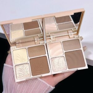 4 Colors Facial Highlighter Makeup Palette 3D Nose Shadow Cosmetics Matte Face